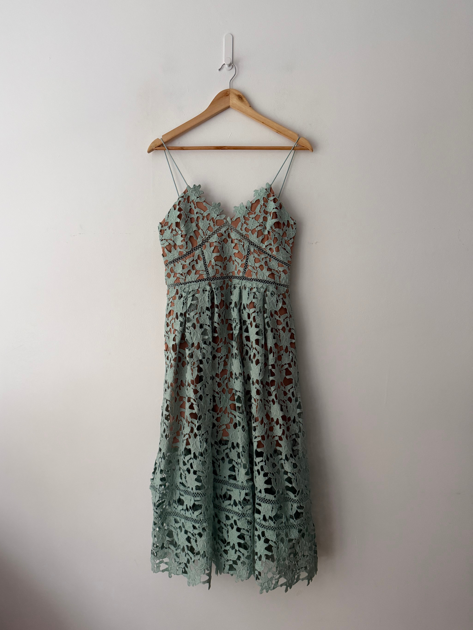 self portrait azaelea dress mint green Buy SELF-PORTRAIT Azalea Lace Midi Two-Tone